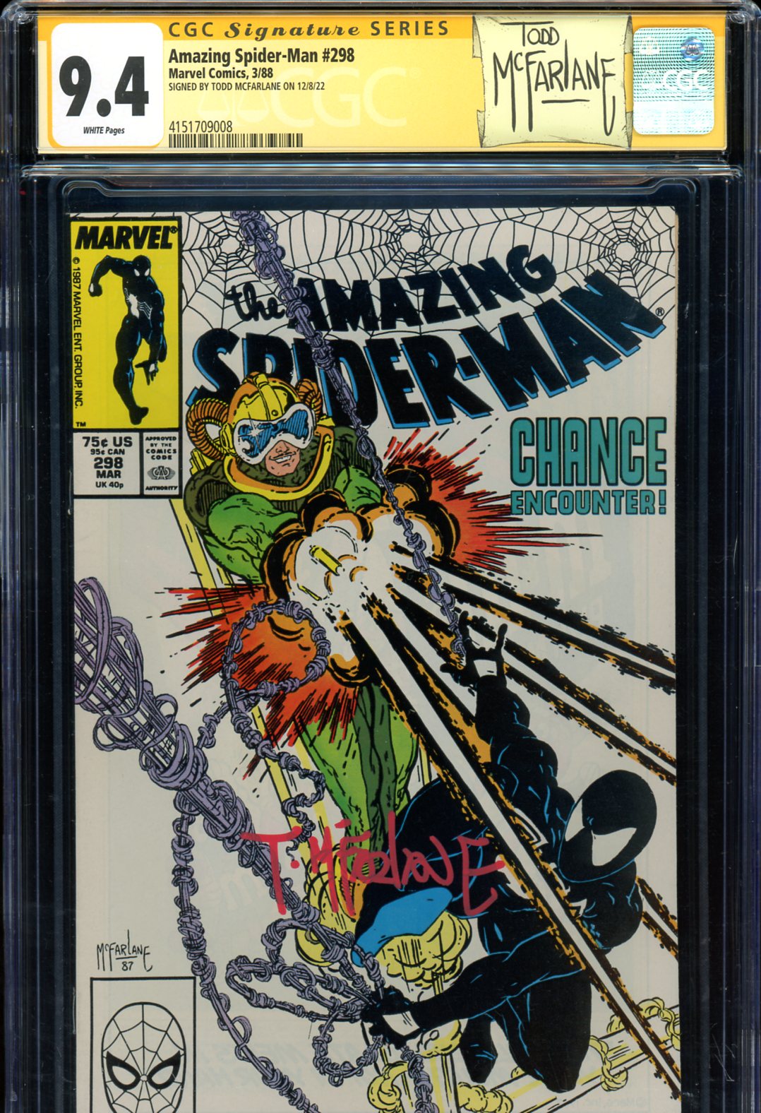 Spider-Man comic books signature series signed by McFarlane
