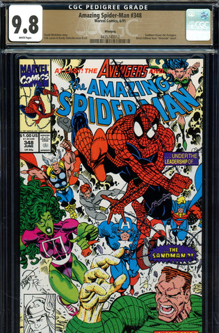 Amazing Spider-Man #348 CGC 9.8 Sandman leaves Avengers  {PEDIGREE} HIGHEST GRADED - SOLD!