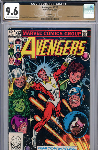 Avengers #232 CGC graded 9.6 - Starfox joins the Avengers PEDIGREE