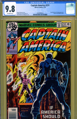 Captain America #231 CGC graded 9.8 HIGHEST GRADED Grand Director/Vamp appearance