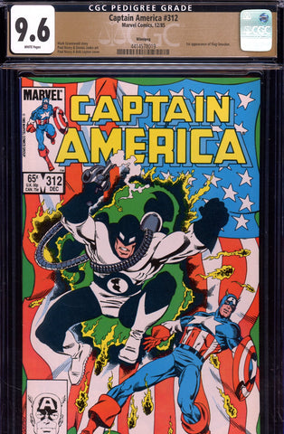 Captain America #312 CGC 9.6 - first Flag-Smasher PEDIGREE