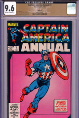 Captain America Annual #7 CGC graded 9.6 - cosmic cube story PEDIGREE