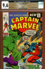 Captain Marvel #21 CGC graded 9.6 versus Hulk PEDIGREE