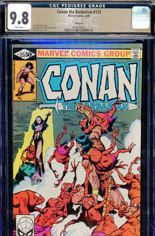 Conan the Barbarian #123 CGC 9.8 - John Buscema cover & art {PEDIGREE} HIGHEST - SOLD!