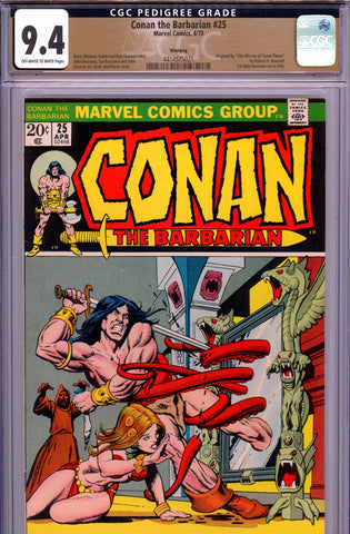 Conan the Barbarian #25 CGC graded 9.4 first John Buscema art in title - PEDIGREE