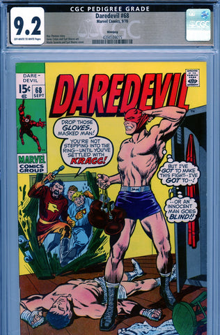 Daredevil #068 CGC graded 9.2 - Syd Shores cover/art PEDIGREE