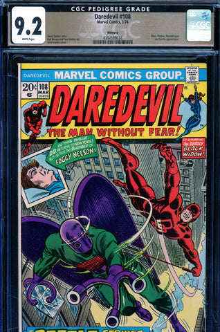 Daredevil #108 CGC graded 9.2 - John Romita cover  PEDIGREE