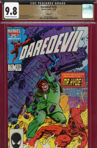 Daredevil #235 CGC graded 9.8 {PEDIGREE} HIGHEST GRADED