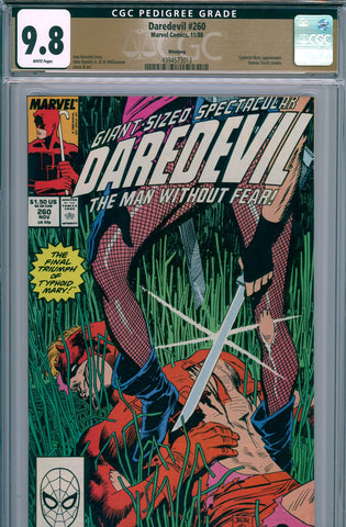 Daredevil #260 CGC graded 9.8 {PEDIGREE} HIGHEST GRADED