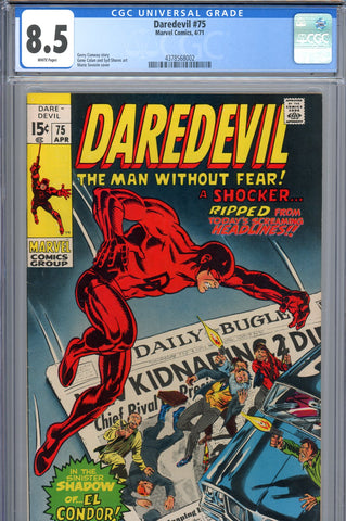 Daredevil #075 CGC graded 8.5 - first appearance of El Condor