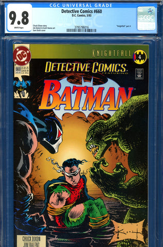 Detective Comics #660 CGC graded 9.8 HIGHEST GRADED