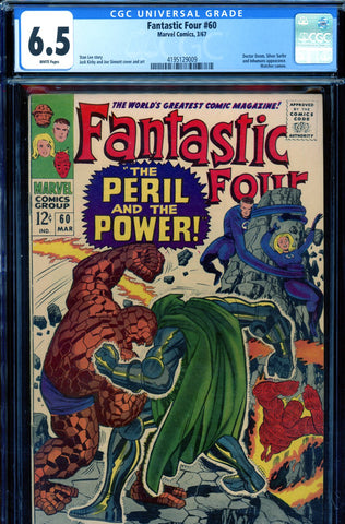 Fantastic Four #060 CGC graded 6.5 Doctor Doom/Silver Surfer appearance - SOLD!