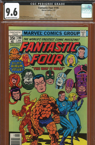 Fantastic Four #190 CGC graded 9.6 Album Issue PEDIGREE