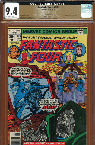 Fantastic Four #198 CGC graded 9.4  Doctor Doom appearance  PEDIGREE - SOLD!