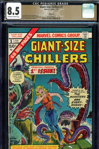 Giant-Size Chillers #1 CGC graded 8.5 new stories and Atlas reprints  PEDIGREE