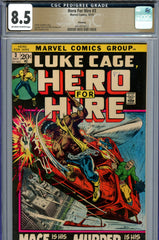 Hero For Hire #03 CGC graded 8.5 - first appearance of Gideon Mace PEDIGREE