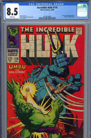 Incredible Hulk #110 CGC graded 8.5 - first appearance of Umbu - SOLD!