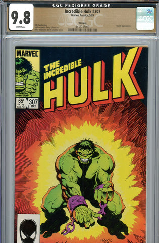 Incredible Hulk #307 CGC 9.8 - "death" of Xeron the Starslayer {PEDIGREE} HIGHEST GRADED - SOLD!