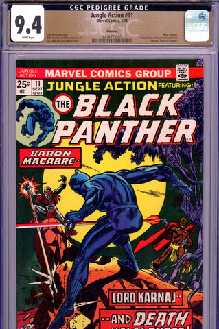 Jungle Action #11 CGC graded 9.4 - first appearance of Lord Karnaj PEDIGREE - SOLD!