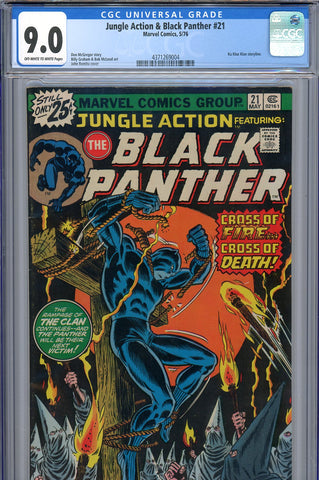 Jungle Action & B.P. #21 CGC graded 9.0 K.K.K. storyline begins - SOLD!