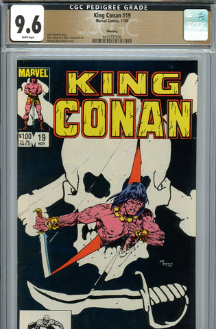 King Conan #19 CGC graded 9.6 - skull & crossbones cover  PEDIGREE