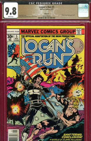 Logan's Run #05 CGC graded 9.8  Perez and Janson cover and art {PEDIGREE} HIGHEST GRADED