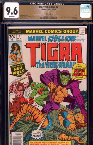 Marvel Chillers #07 CGC graded 9.6 Super-Skrull & Red Wolf appearance PEDIGREE - SOLD!