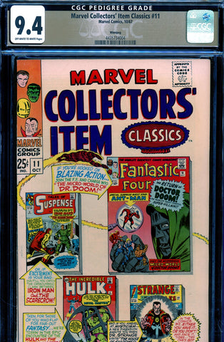 Marvel Collectors' Item Classics #11 CGC graded 9.4 reprints Marvel Super-Hero stories PEDIGREE