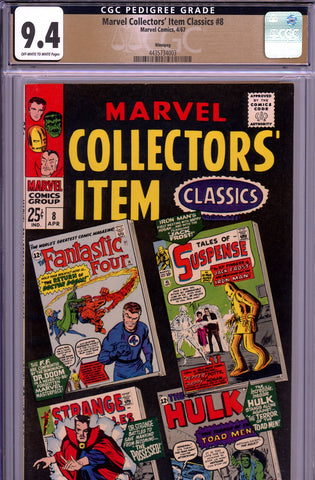 Marvel Collectors' Item Classics #08 CGC graded 9.4 reprints Marvel Super-Hero stories PEDIGREE