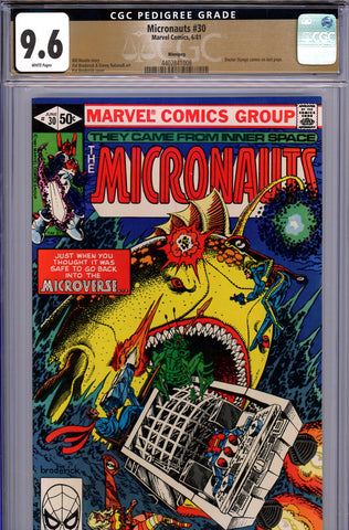 Micronauts #31 CGC graded 9.6 - Doctor Strange cameo PEDIGREE