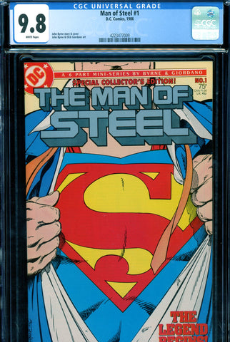 Man of Steel #01 CGC graded 9.8 - HIGHEST GRADED Special Edition 1986