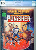 Marvel Preview #2 CGC graded 8.5 (magazine) - first origin of the Punisher - 1975