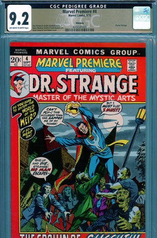 Marvel Premiere #04 CGC graded 9.2 second Doctor Strange in title  PEDIGREE - SOLD!