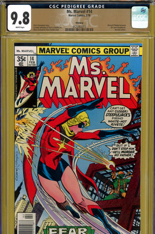 Ms. Marvel #14 CGC graded 9.8 - Dracula cameo appearance {PEDIGREE} HIGHEST GRADED-SOLD!