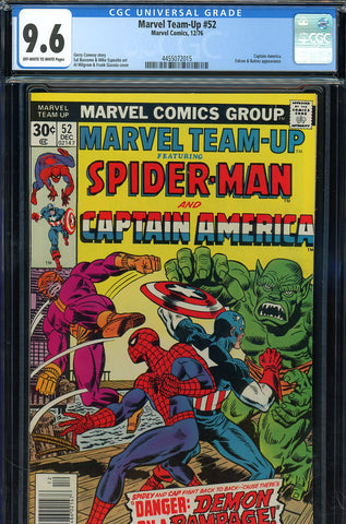 Marvel Team-Up #052 CGC graded 9.6  Captain America & Batroc appearance