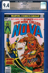 Nova #05 CGC graded 9.4 - Giacoia/ Kirby cover PEDIGREE