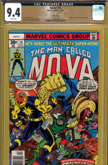 Nova #14 CGC graded 9.4 - Sandman cover/story PEDIGREE