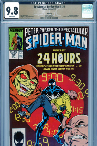 Spectacular Spider-Man #130 CGC graded 9.8 - HIGHEST GRADED PEDIGREE - SOLD!