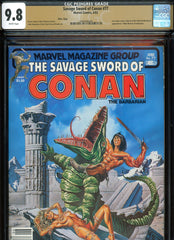 Savage Sword of Conan #077 CGC graded 9.8 - Joe Jusko cover {PEDIGREE} HIGHEST GRADED