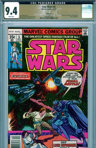 Star Wars #06 CGC graded 9.4 PEDIGREE - final part of "A New Hope" - SOLD!