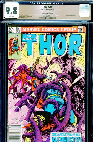 Thor #310 CGC graded 9.8 - Mephisto cover & art  {PEDIGREE} HIGHEST GRADED