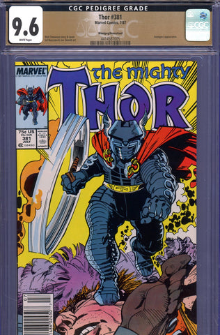 Thor #381 CGC 9.6 Destroyer cover/story {PEDIGREE} Newsstand Edition