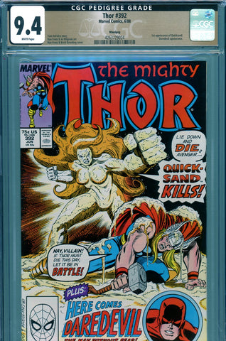 Thor #392 CGC graded 9.4 - first Quicksand PEDIGREE