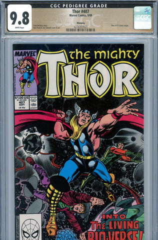 Thor #407 CGC graded 9.8 - HIGHEST GRADED PEDIGREE - SOLD!