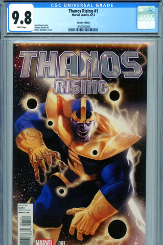 Thanos Rising #1 CGC graded 9.8 VARIANT EDITION  1:50 ratio - SOLD!