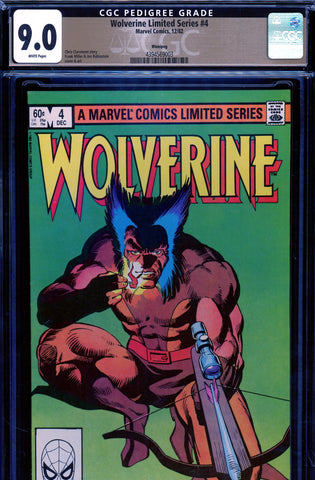 Wolverine Limited Series #4 CGC graded 9.0 - Frank Miller cover/art  PEDIGREE - SOLD!