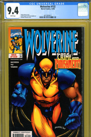 Wolverine #132 CGC graded 9.4 - classic cover - Peterson cover