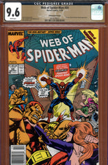 Web of Spider-Man #59 CGC 9.6 - Doctor Doom cover/story {PEDIGREE} Newsstand Edition