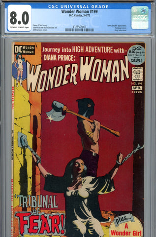 Wonder Woman #199 CGC graded 8.0 bondage cover Jeffrey Jones cover - SOLD!