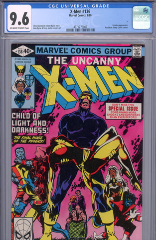 X-Men #136 CGC graded 9.6 - Lilandra appearance - battle Dark Phoenix